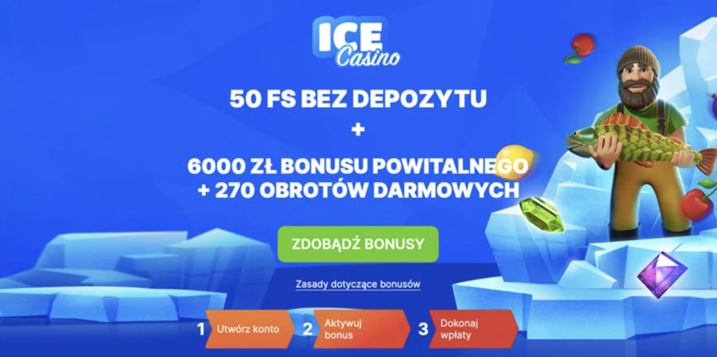 Ice casino Bonus bez depozytu